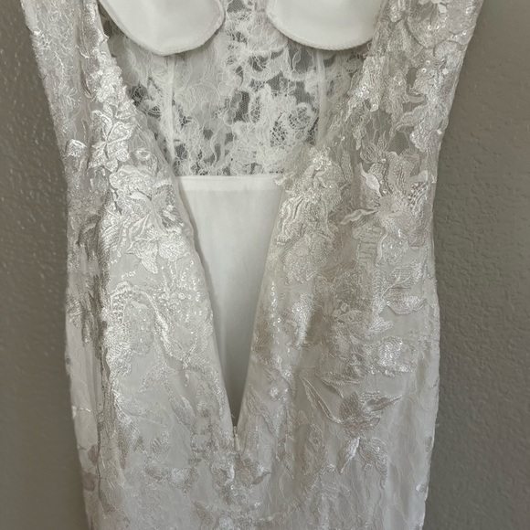 Everlasting Affection White Lace Mermaid Maxi Dress - Picture 4 of 10